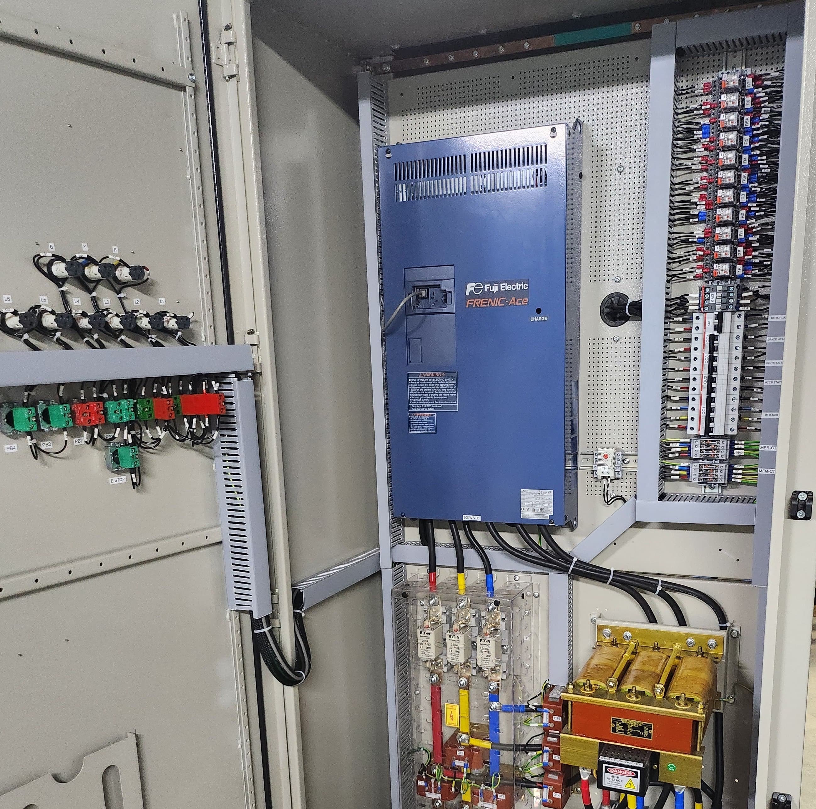 Internal view of VFD panel