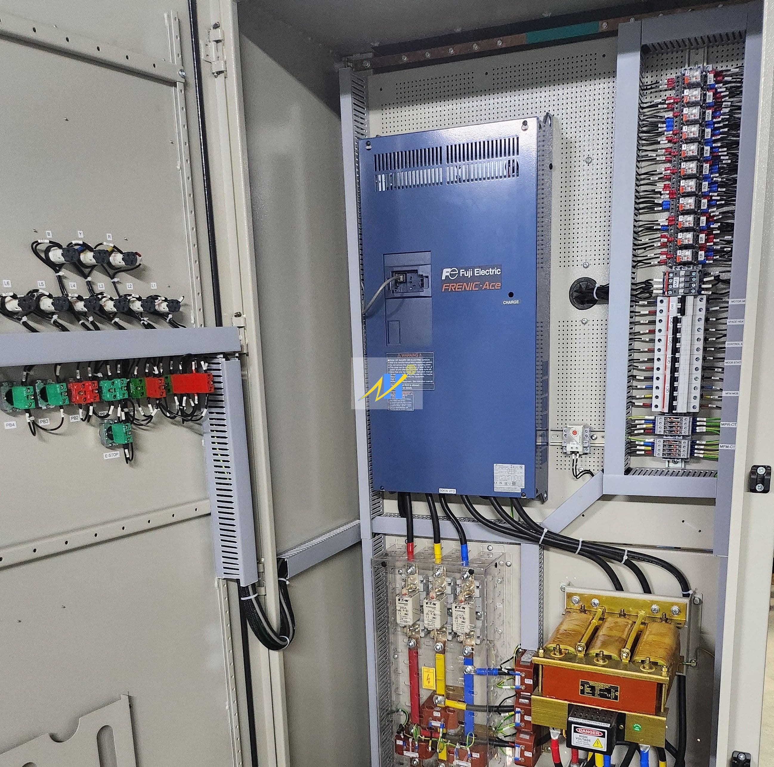 Internal view of VFD panel