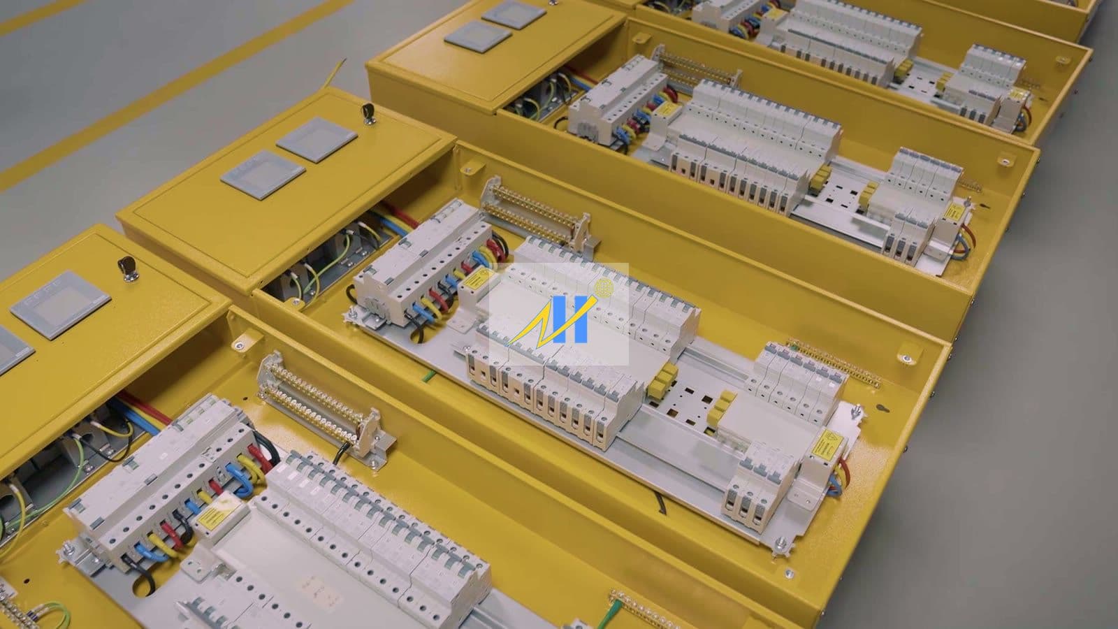 Assembled distribution boards