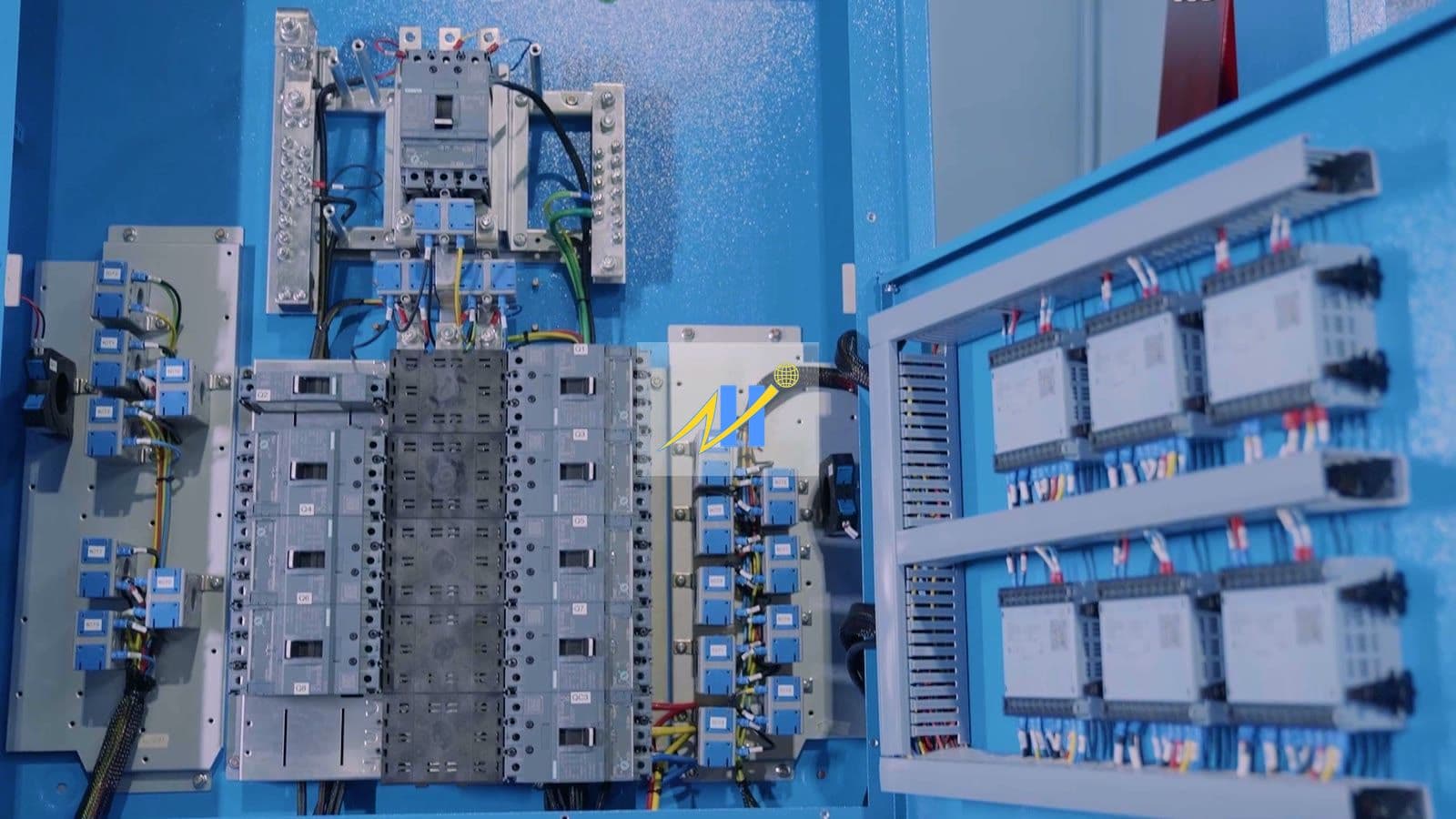 Internal view of a sub main distribution board